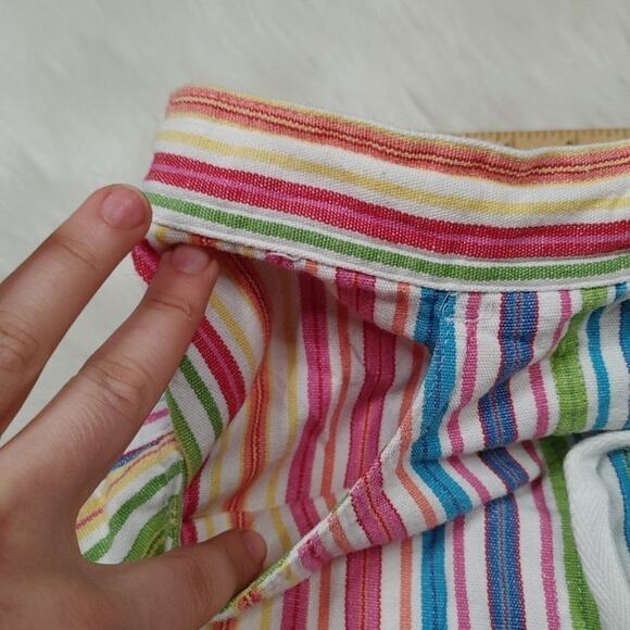 Christopher Banks Size 6 Multi Color Rainbow Skort Pockets Summer Beach Kawaii - Picture 6 of 10